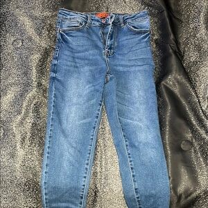 Wax Jean Blue Skinny Jeans Versatile Style